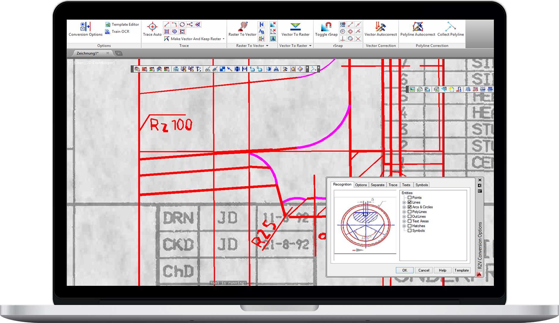 RxSpotlight is the market leader within Raster Edit and Raster-to-Vector conversion